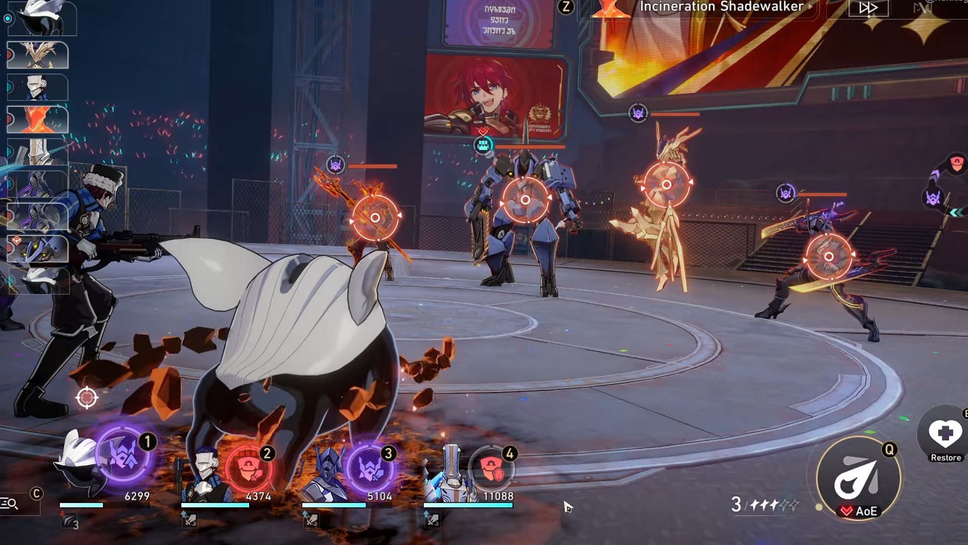 Fighting against Luka's team (Image via Honkai Star Rail)